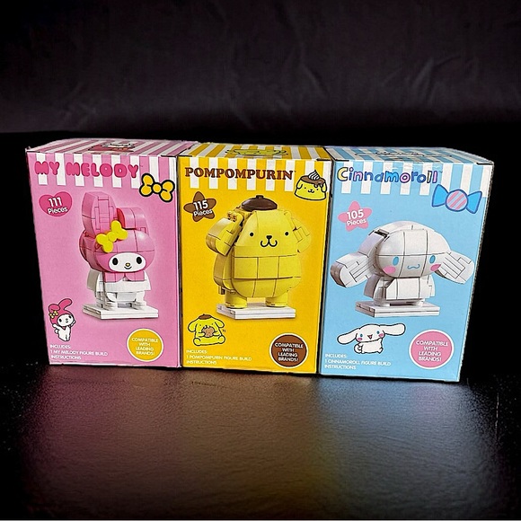 Sanrio - Block Figures - Set of 3 - Picture 1 of 5